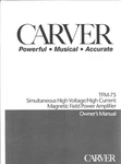 Carver TFM-75 Amplifier Owners Manual. Fixed Price $22.24.