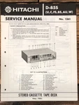 Hitachi Cassette Service Manual *original*. Fixed Price $19.97.