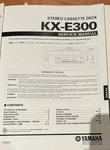 Yamaha KX-E300 Cassette Deck Service Manual. Fixed Price $19.99.