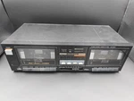 Vintage Fisher CR-W34H Stereo Cassette Double Deck Player Black Not Tested. Fixed Price $37.00.