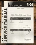 Kenwood AT-54 Timer Service Manual *original*. Fixed Price $14.97.