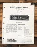 Onkyo TA-R33 Cassette Service Manual *original*. Fixed Price $14.97.