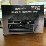 American Audio Super Mini Cassette Player Auto Stop Vintage Nos. Fixed Price $60.00.