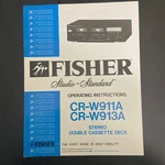 Fisher CR-W911A CR-W913A Service Manual Stereo Double Cassette Deck Original. Fixed Price $19.99.