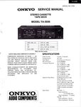 Onkyo TA-2036 Stereo Cassette Tape Deck, Original Service Manual. Fixed Price $20.00.