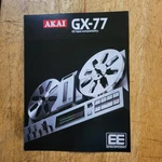 Akai GX-77 Reel To Tape Recorder Sales Brochure Rare. Fixed Price $99.99.