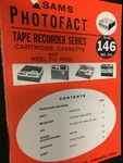 TR-146 Sams Tape Recorder Manual Aiko Bradford Jvc Morse Realistic Sony Nos. Fixed Price $14.99.