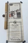 1918 Victor Victrola Ad W Tube 2 Sided 11" X 31". Fixed Price $22.45.