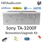 Sony TA-3200F Rebuild Restoration Recap Upgrade Kit Repair Capacitor. Fixed Price $185.00.