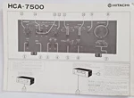 Vintage Hitachi HCA-7500 Stereo Control Amplifier Brochure Printed Japan. Fixed Price $37.99.
