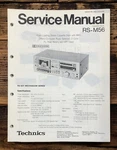 Technics RS-M56 Cassette Service Manual *original*. Fixed Price $14.97.