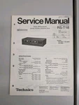 Technics RS-T18 Cassette Deck Service Manual D-5456. Fixed Price $54.95.