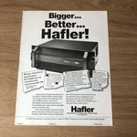 GRAM82 Magazine Advert 11X8 The New Hafler XL600 Amplifier. Fixed Price $12.16.