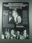 1981 Panasonic Microcassette Recorders Ad RN-001D. Fixed Price $17.99.