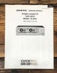 Onkyo TA-W80 Cassette Service Manual *original* #2. Fixed Price $14.97.