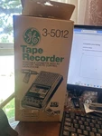 Vintage Portable Tape Recorder With Ac Adaptor Model 3-5012A Untested. Fixed Price $35.00.