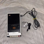 Vintage Sony TC-110A Portable Cassette Tapecorder And Microphone. Fixed Price $94.00.