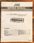 Jvc KD-V200 Cassette Deck Service Manual *original*. Fixed Price $14.97.