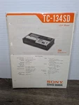 Sony Stereo Cassette Tapecorder TC-134SD Service Manual Original Vintage. Fixed Price $10.79.