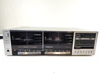 Fisher Stereo Double Cassette Deck Model CR-W77 120V Ac For Parts Only. Fixed Price $15.00.