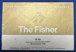 Original The Fisher K-10 Reverb Unit Operating Instruction Manual. Fixed Price $19.95.