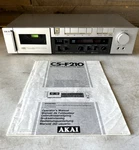 Akai Vintage Stereo Cassette Deck Model CS-F210 Tested Working Needs New Belt. Fixed Price $118.99.