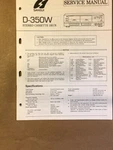 Sansui D-350W Cassette / Tape Player Service Manual *original* #3. Fixed Price $9.97.