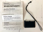 Sony Cassette Recorder M-507V Accessories Instructions/battery Cover/wrist Strap. Fixed Price $13.24.