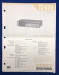 Original Sony TC-U20 / Cassette Deck Service Manual. Fixed Price $14.95.