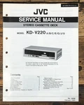 Jvc KD-V220 Cassette Service Manual *original*. Fixed Price $19.97.
