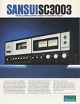 High Res Scans Of The Rare Brochure For Vintage Sansui SC-3003 Cassette Deck. Fixed Price $15.99.