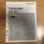 Original Toshiba Service Manual For Pc Model Cassette Tape Decks Select One. Fixed Price $7.98.
