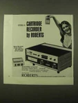 1971 Roberts Model 808D 8-TRACK Cartridge Recorder Ad. Fixed Price $19.99.