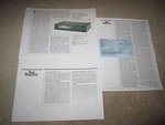 Adc Soundshaper SS-525X Equalizer Review, 3 Pgs, 1987. Fixed Price $9.99.