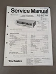 Technics Cassette Deck RS-B33W Service Manual D-4889. Fixed Price $54.95.