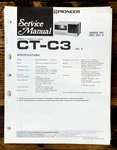 Pioneer CT-C3 Cassette Service Manual *original*. Fixed Price $19.97.