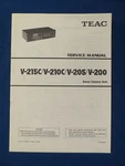 Teac V-215C V-210C V-205 V-200 Cassette Service Manual Original Factory Issue. Fixed Price $16.64.