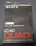 1X Sony LC-60 Duad Type-ii Elcaset Tape (blank). Fixed Price $95.00.