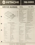 Hitachi Model TRQ-340RX Service Manual Original. Fixed Price $20.00.
