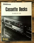 Onkyo TA-W450 TA-2120 Cassette 3 Pg Dealer Brochure *original*. Fixed Price $19.97.