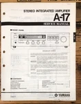 Yamaha A-17 Amplifier Service Manual *original*. Fixed Price $24.97.
