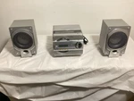 Sanyo Audio System AWM-660 Cd Radio Cassette Player Speakers *works*. Fixed Price $55.00.