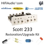 Scott 233 Tube Amplifier Restoration Repair Upgrade Rebuild Kit Capacitor. Fixed Price $165.00.