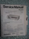 Technics RS-M26 Service Manual Original Repair Book Stereo Tape Deck Player. Fixed Price $19.98.