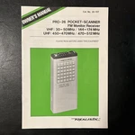 Realistic Manual PRO-26 Pocket Scanner Fm Monitor Receiver Instructions M1. Fixed Price $9.99.