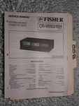 Fisher CR-W883 W884 Service Manual Original Repair Book Stereo Dual Tape Deck. Fixed Price $25.00.