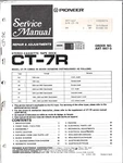 Pioneer CT-7R Stereo Cassette Tape Deck Original Service Manual. Fixed Price $20.00.