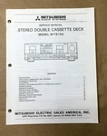 Mitsubishi M-T5100 Cassette Service Manual *original*. Fixed Price $24.97.