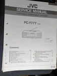 Jvc PC-Y777 Radio Service Manual Original. Fixed Price $29.99.