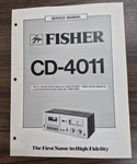 Fisher CD-4011 (sn Larger Than 10001A7921) Service Manual -oem. Fixed Price $10.00.